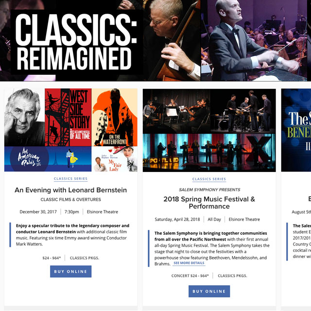 Website design, branding, online marketing, project for Oregon client. Cuffe Sohn Design Salem Oregon. 